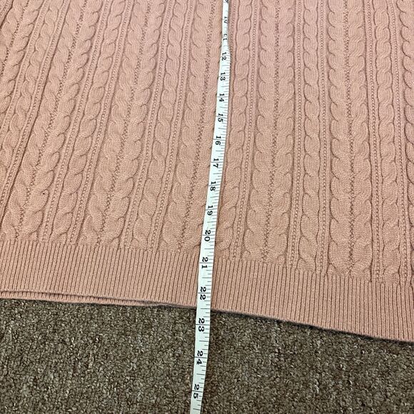 NWT TRUTH by Republic Textured Crewneck Peach Sweater Medium $88 New - Picture 4 of 8